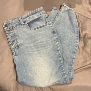 Maurices Light Blue Ankle Jeans